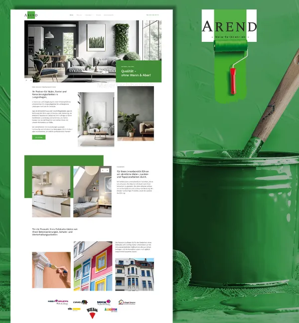 Modernes Webdesign Referenzprojekt unserer Agentur in Hannover